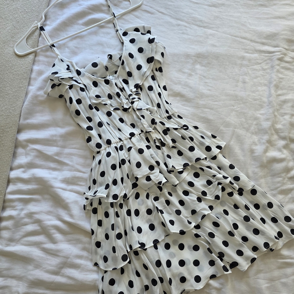 ICON Black and White Polka Dot Dress